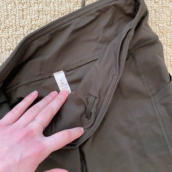 Lululemon Pace Rival Crop Luxtreme 22" Olive green - Picture 5 of 6